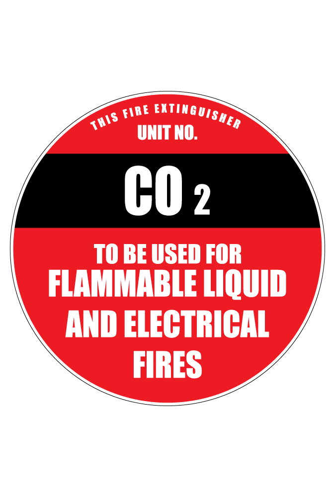 Circle CO2 Fire Extinguisher Sign – AAPTC