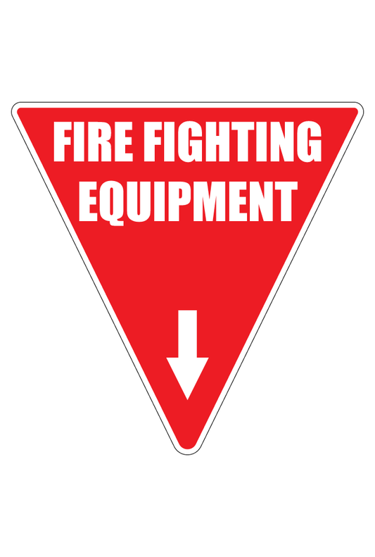 Triangle Fire Fighting Equipment Sign