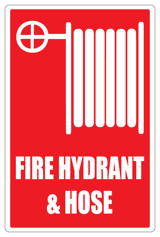 Fire Hydrant And Hose Sign