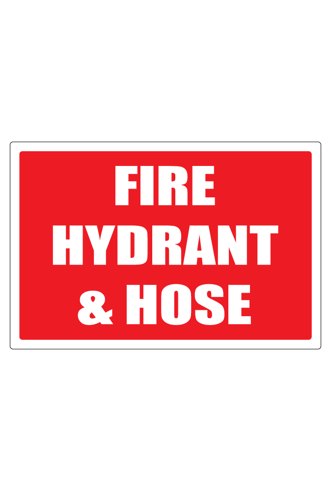 Fire Hydrant And Hose Sign