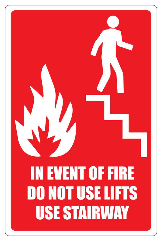 In Event Of Fire Use Stairway Sign