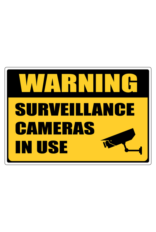 Surveillance Cameras In Use Sign